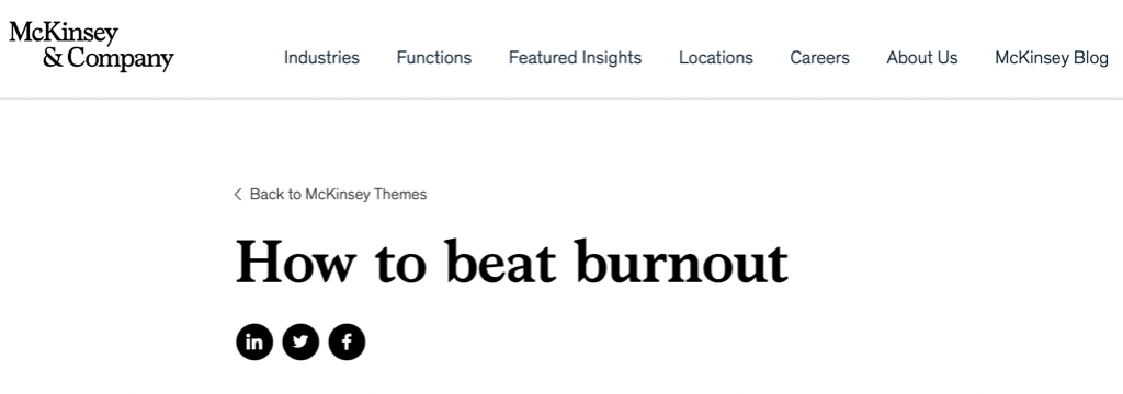 How to beat burnout