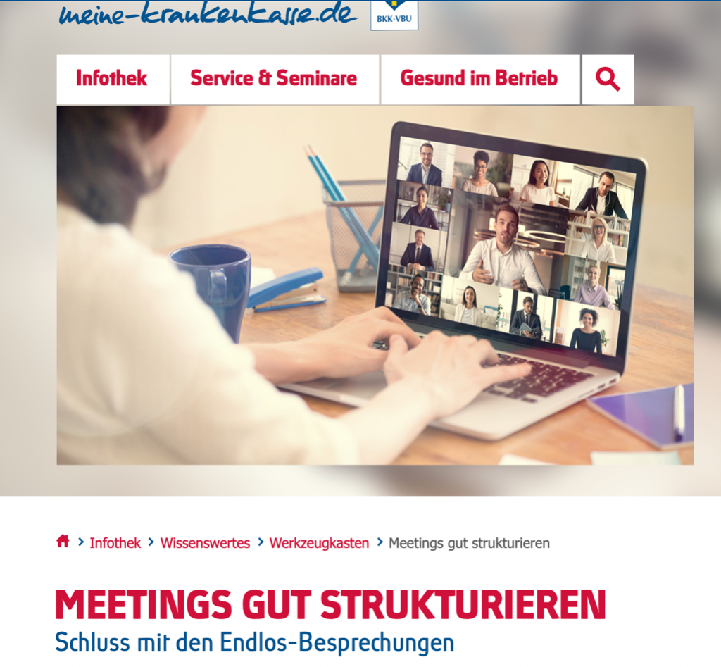 Meetings gut strukturieren