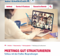 Meetings gut strukturieren
