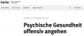 Psychische Gesundheit offensiv angehen