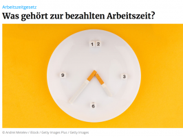 Ruhepause als Arbeitszeit