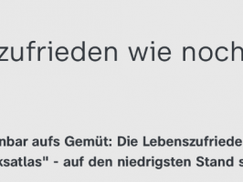 Studie zur Lebenszufriedenheit 