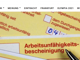 Korrekte Krankmeldung